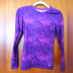 Champion Power Core base layer. Women's S. Purple and pink.